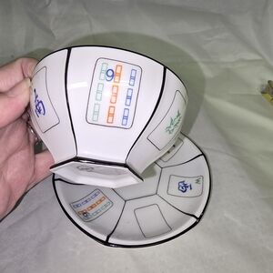 Vintage Cup And Saucer Fortune Telling Leaf Tea